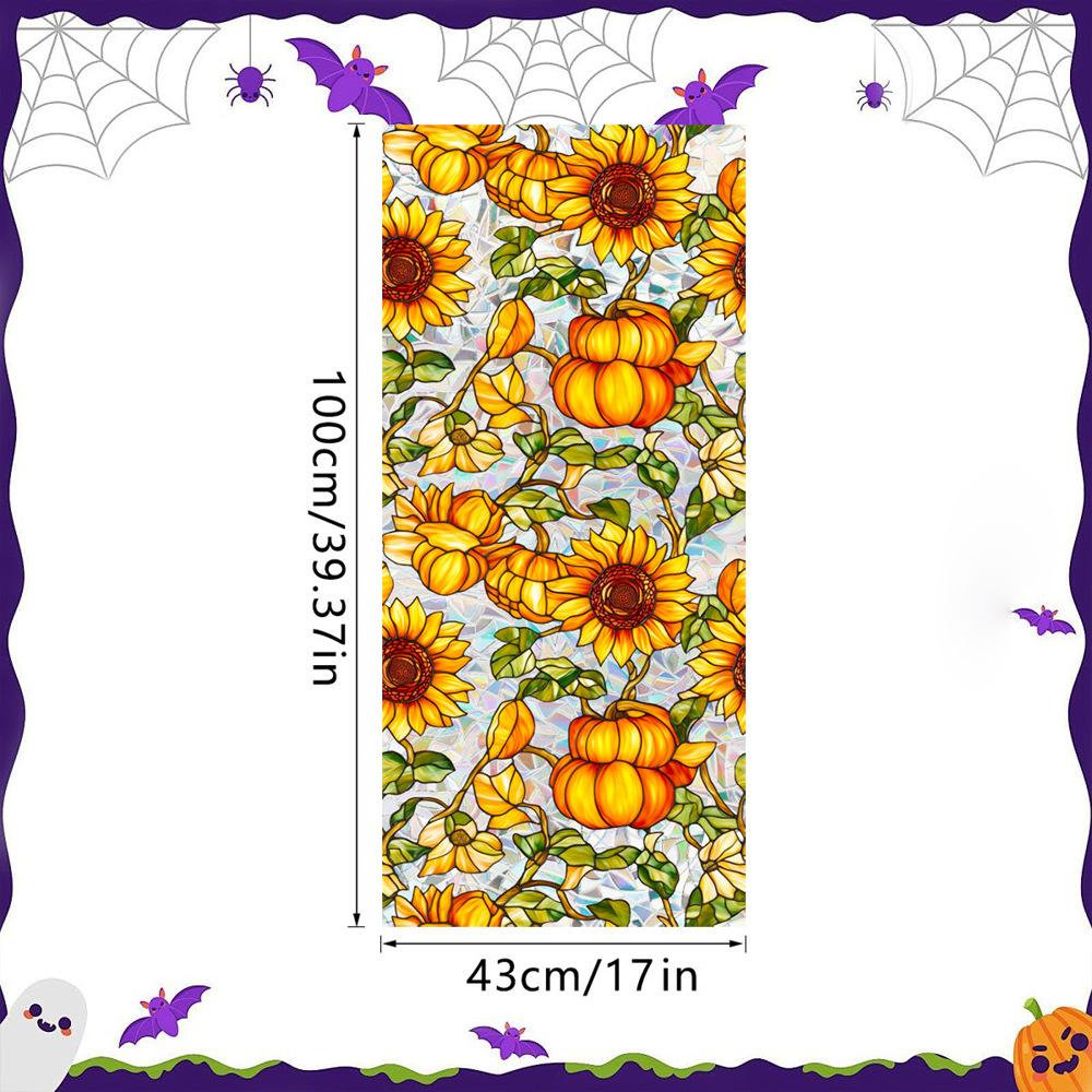 Halloween Decorations Window Clings - Hallowmas Ghost Spider Bat Pumpkin Monster Peeking Decals Party Supplies Decor