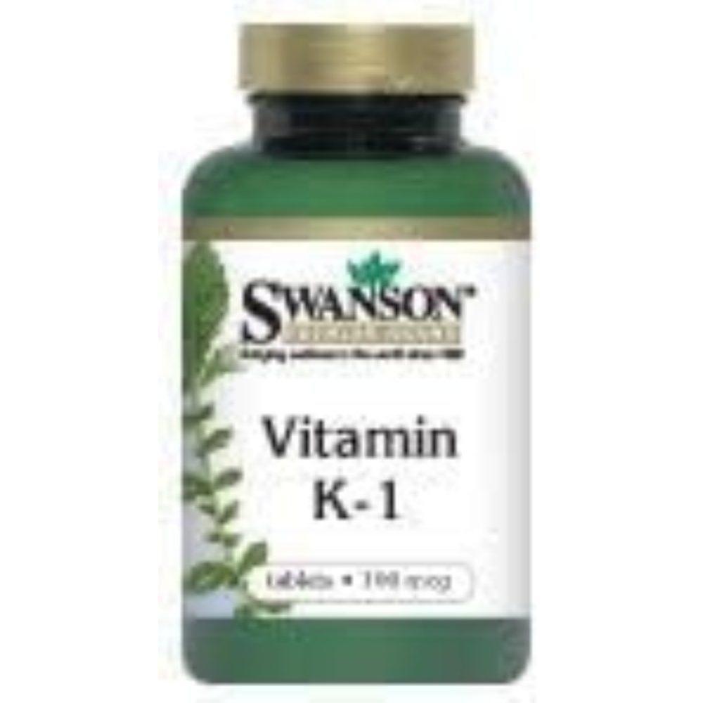 Vitamin K1 Swanson Vitamin K1 100mcg 100 Capsules 1 Pcs
