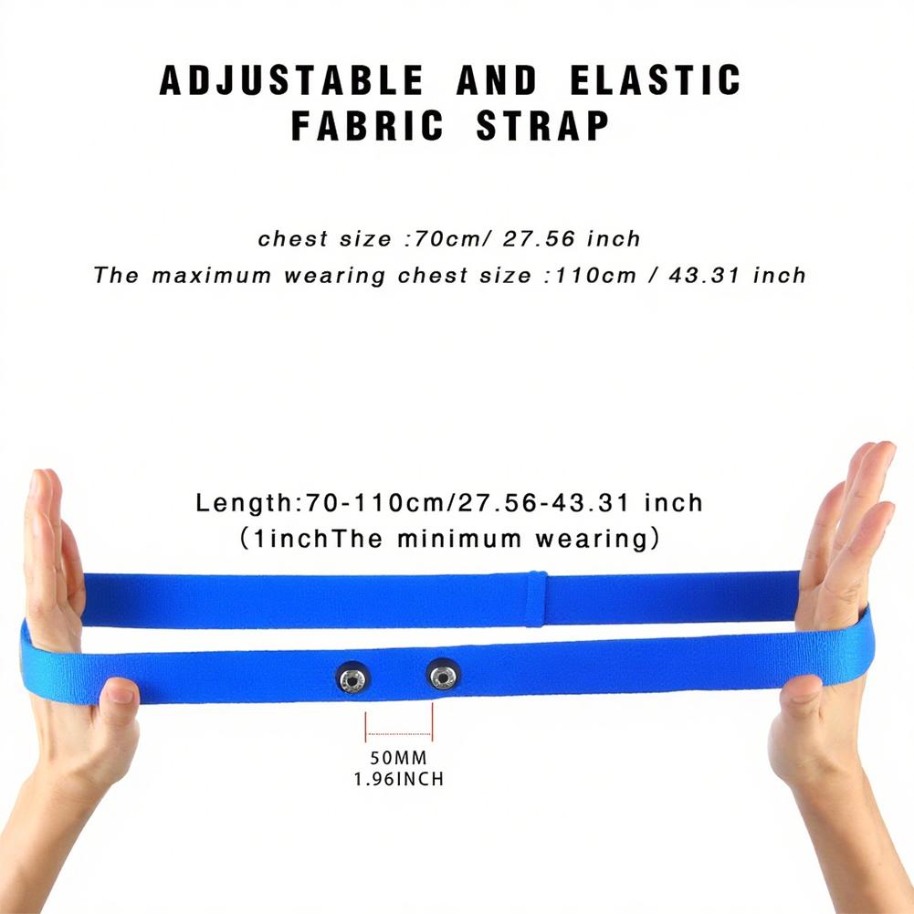 Heart Rate Replacement Sensor Band Belt Soft Fitnesss Chest Band Chest Monitor Strap Compatible with Polar Garmin Magene