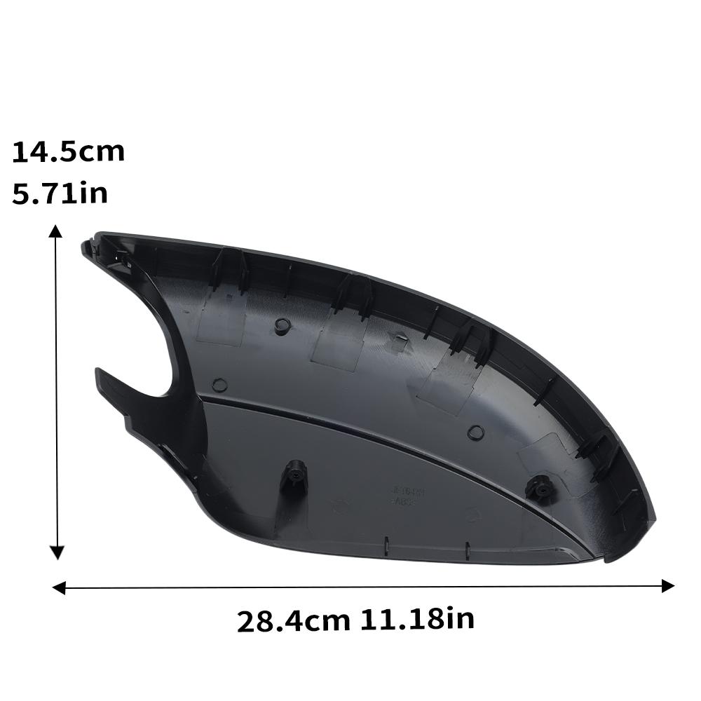 

Rearview Mirror Lower Bottom Cover Cap For VW T5 T6 TRANSPORTER Amarok 2010- Textured Black With Buckle Side Mirror Cover 1pc right