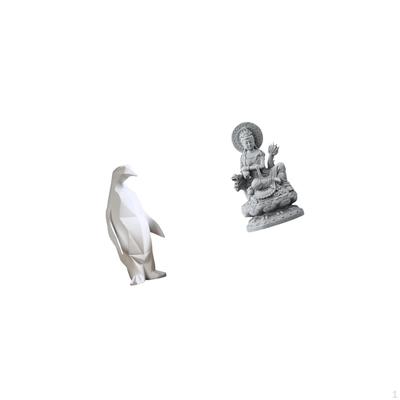 Penguin Figurine Resin Animal Statue Collectable Craft Decorative Ornament for Housewarming Tabletop