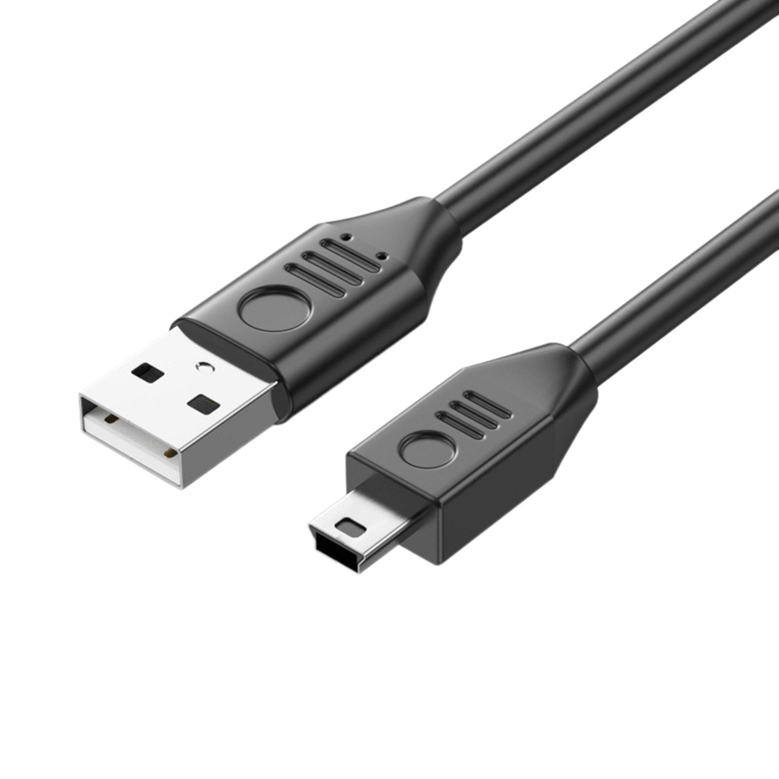 

USB 2.0 Extension Cable USB to Mini USB Data Transfer Cord Support 30MB/s Data Sync and Charging for Game Consoles 15-Straight Head