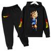 2026 Street Suit Goku Fashion Girl Boy Clothes Anime Dragon Ball Z Winter Child Sets Kawaii Warm Sizes 100-160 Tops Lovely Warm