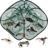 5 9 13 Holes Fishing Net Sturdy Foldable Crawfish Trap Free Installation Durable Crawdad Shrimp Bait Traps for Creeks