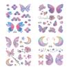 Moon Body Art Wings Fake Tattoo Temporary Tattoos Flowers Tattoo Stickers Butterfly Tattoo Stickers