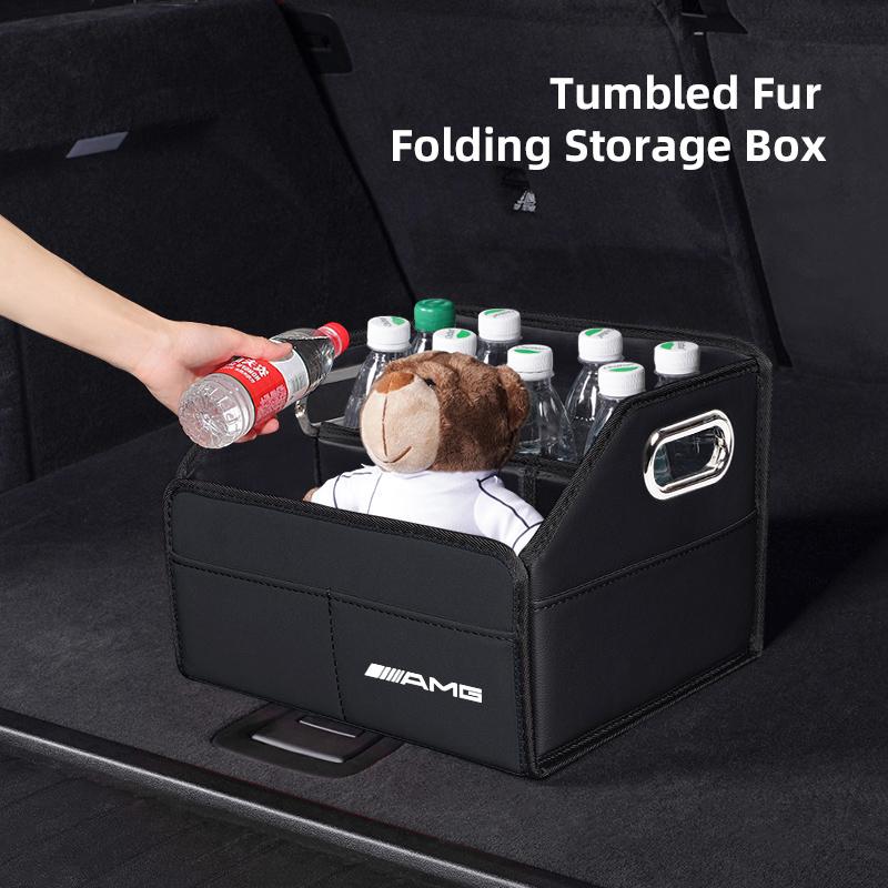 1pc Car Trunk Storage Box Large Capacity Tools Organizer Case Accessories For Mercedes Benz AMG A B C E G CLA W211 W203 W204