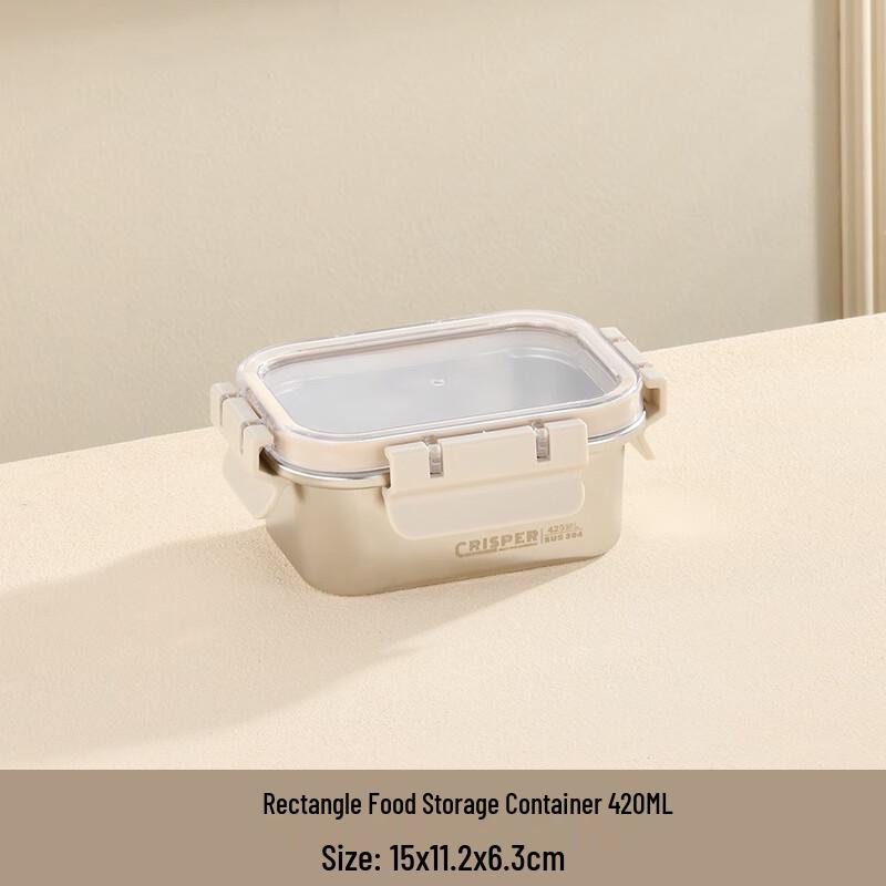 

XUNIAN 304 Stainless Steel Snap-Lock Food Storage Containers