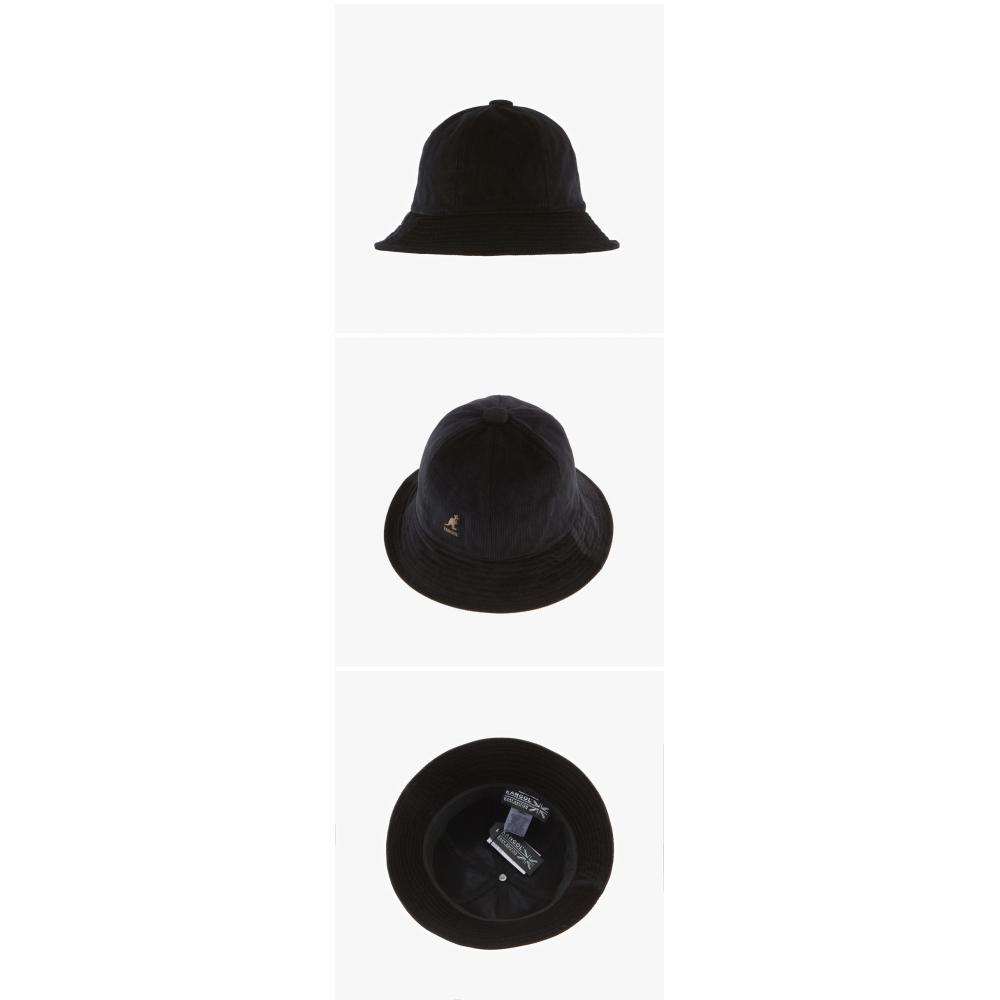 Kangol K5349 Black Casual Corduroy Bucket Hat