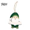 Reusable Festive Tree Accessories Christmas Wooden Ornament, Cute Bear Gingerbread Gnome Cat Dog Family Keepsake Gift Ideas Hanging Decorations