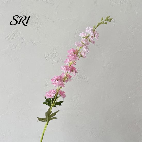 Forest Style Flower Arrangement Larkspur Artificial Flowers Realistic Delphinium with Bendable Stems Rustic Floor Eco-friendly Vase Decor for