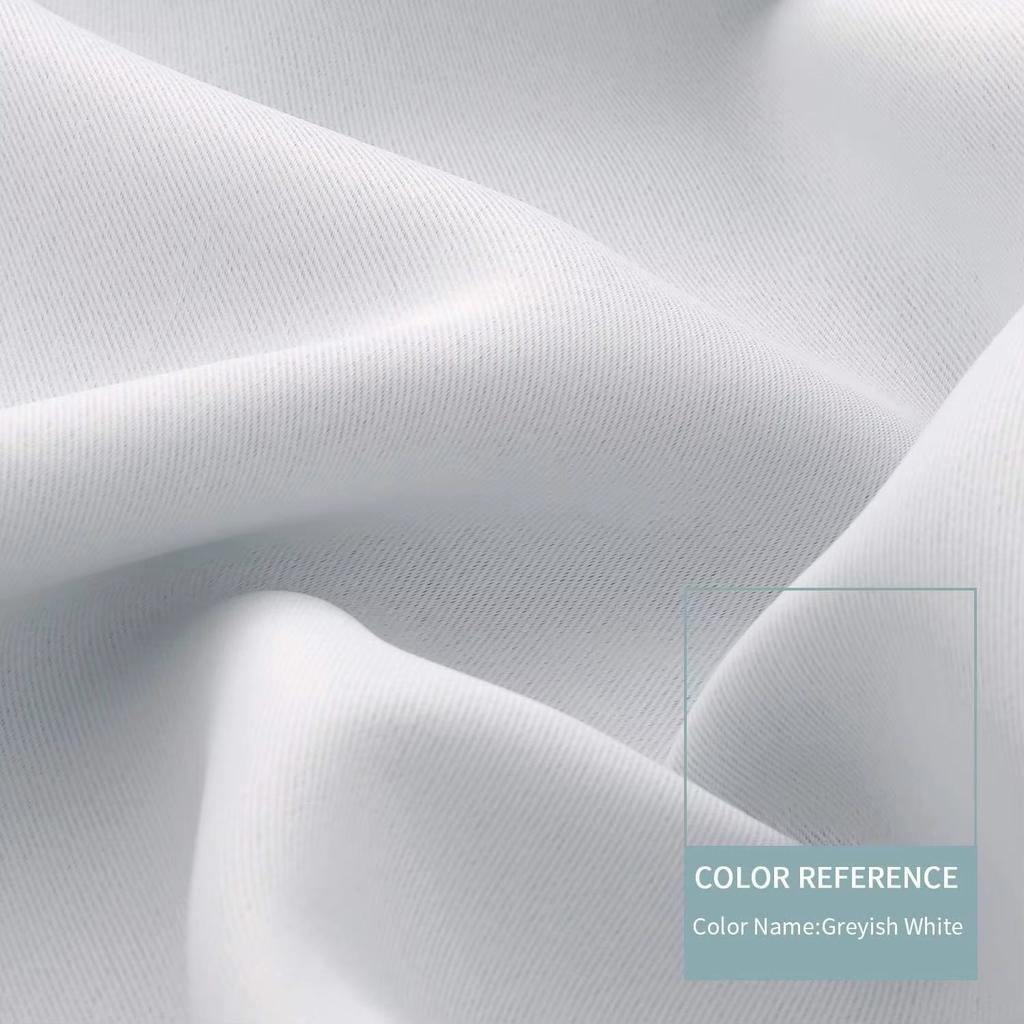 1 ks/2 ks Šedobílé barvy Zatemňovací závěs pro ložnici Obývací pokoj Stínící závěsy Okenní dekorace Stínidla