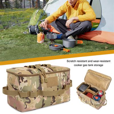 Camping Tools Storage Bag Large Capacity Gas Stove Toolbox Bag Scratch Resistant Camping Equipment Organizer for Outdoor Hiking