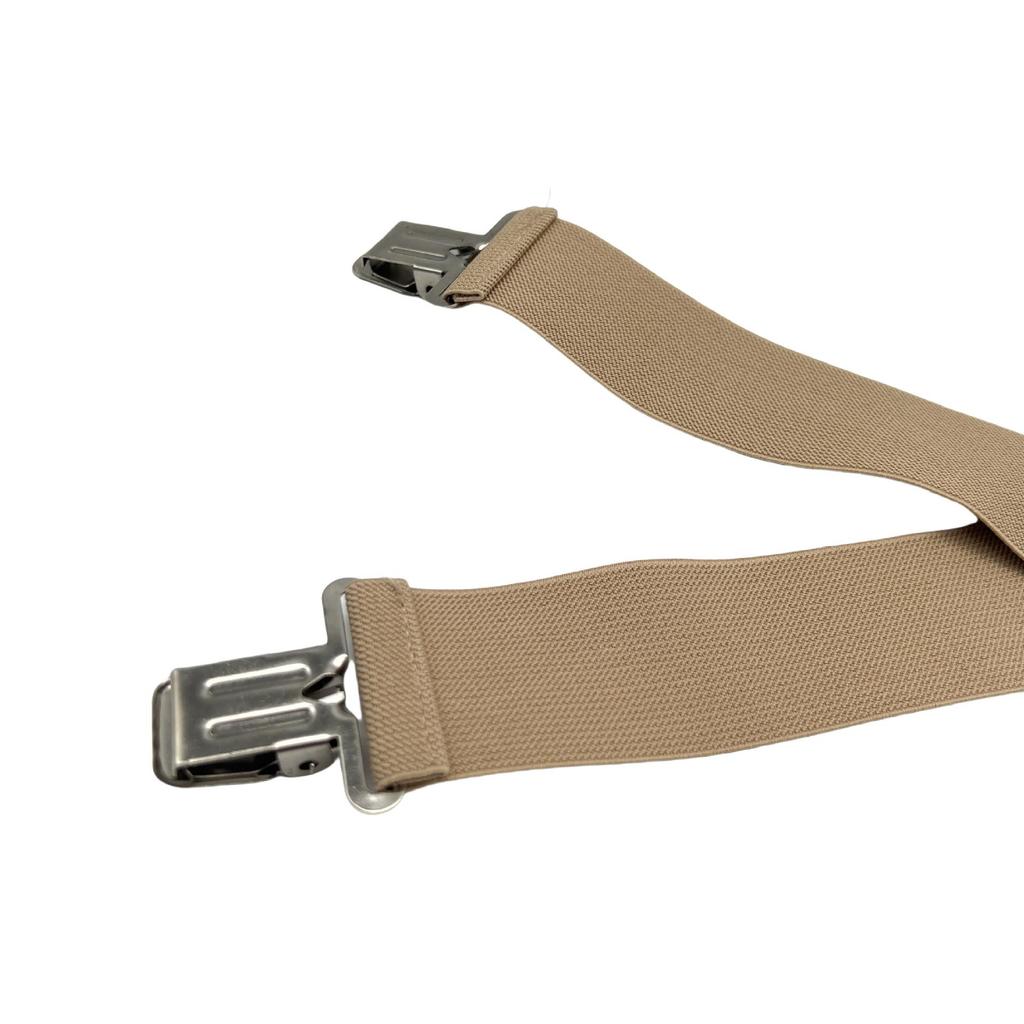 Pánske klipy na traky typu X 5 cm - Elastické traky na nohavice k obleku