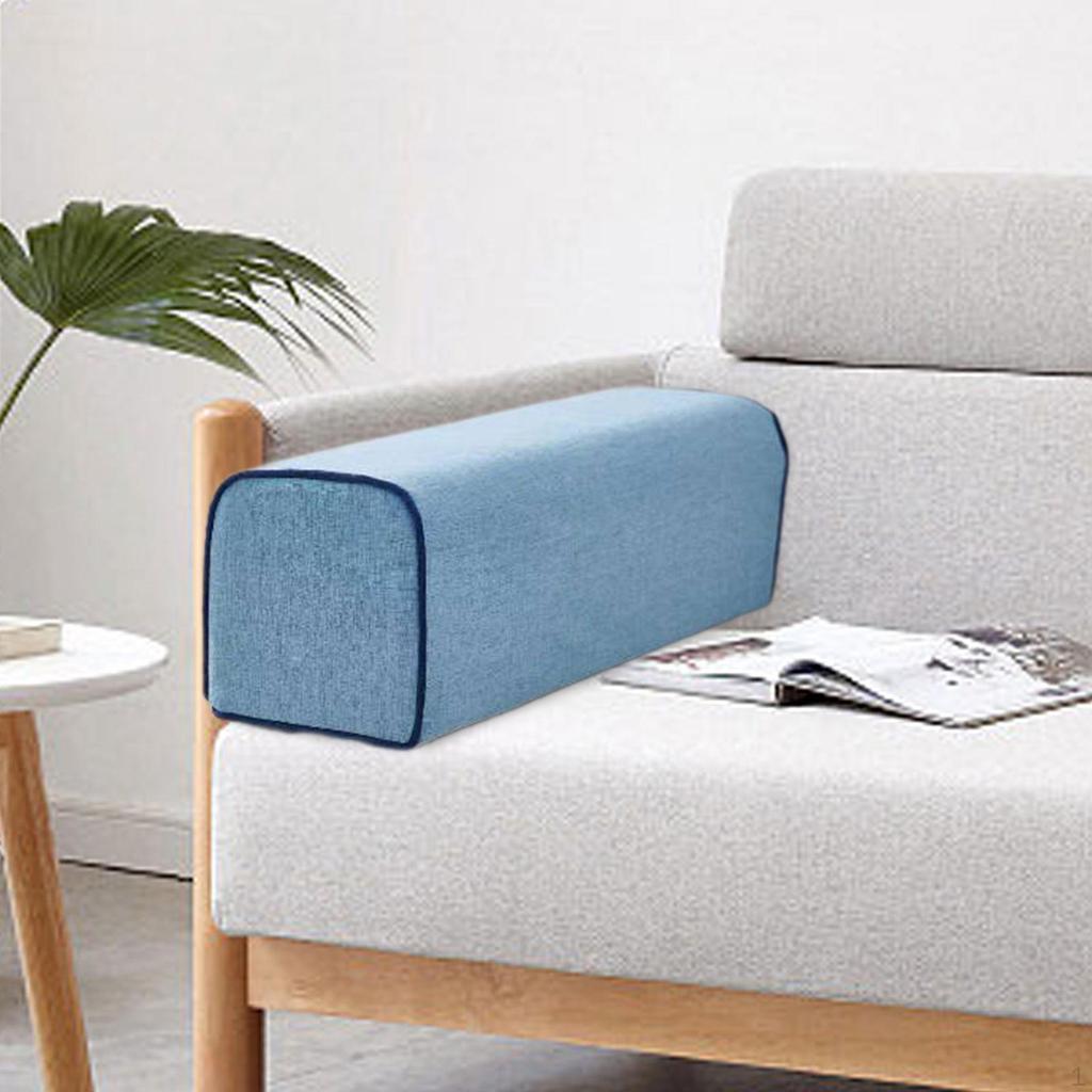 Couch Armlehnenkissen Leichtes Leinen Armlehnenkissen Hochdichter Schaumstoff für Sessel Bett