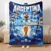 Messi Personalized Name Blanket Throw Customizable Blanket Ultra-Soft Great for Sofa Bed Office Chair Nap Four Seasons Multipurpose