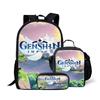 Timeless Unique Harajuku Cool Bugcat Capoo 3D Patterned 3pcs/Set Pupil Schoolbags Daily Laptop Pack Rucksack Lunch Box Pen Case