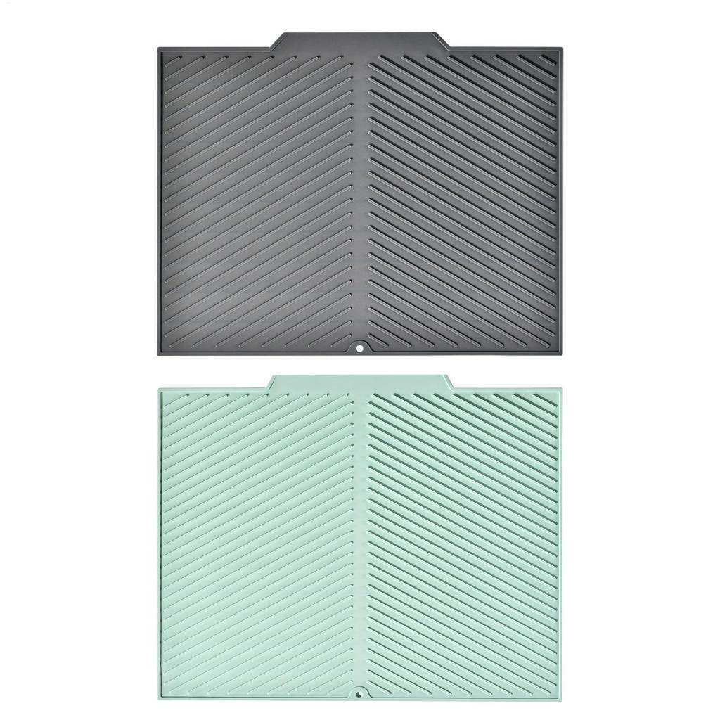 Dish Drying Mat Silicone Dish Pad Draining Mat Anti Slip Kitchen Countertop Protector Dishes Pad For Countertops Utensils
