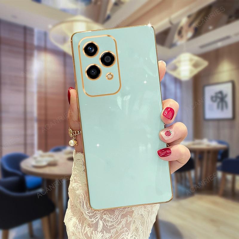 Honor200 200lite Luksus Plating Ringholder Stativ Etui For Huawei Honor 200 Lite 100 Pro 5g Myk Silikon Bakdeksel Funda Coque