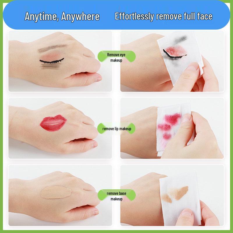 Avocado Plant Extract Non-Irritating Makeup Remover Wipes - Individually Packaged for Deep Cleansing