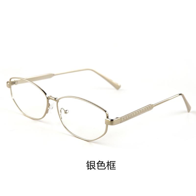Retro polygonal small frame reading glasses men's and women's high definition anti-blue light daily newspaper reading anti-fatigue glasses