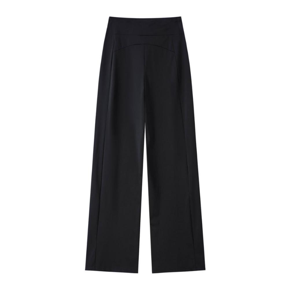 Women's High Waist Breathable Wide Leg Pants for Spring and Autumn - Elastic, Loose Fit, Sun Protection, Airy, Casual, Slimming Sportswear
