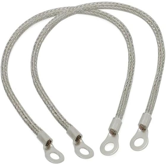 2/4Pcs 11Inch Universal Engine Ground Strap Wires Connections for K Series K24 K20 EG EF EK DC2 KTH-GWP-011(2Pcs)