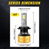 H7 H11 Led Long Life Version 260W Headlight Bulbs 6000K Canbus Car 56000LM 3570 CSP Chips Led Headlamps