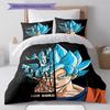 Set Copripiumino Trapuntato Dragon Ball Super Federa Cuscino Regalo di Compleanno per la Casa(1 * copripiumino + 2 * federa, senza nucleo)