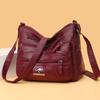 Multi-compartment Simple All-match Middle-aged and Elderly Mother's Large-capacity Casual Shoulder Crossbody Bag
