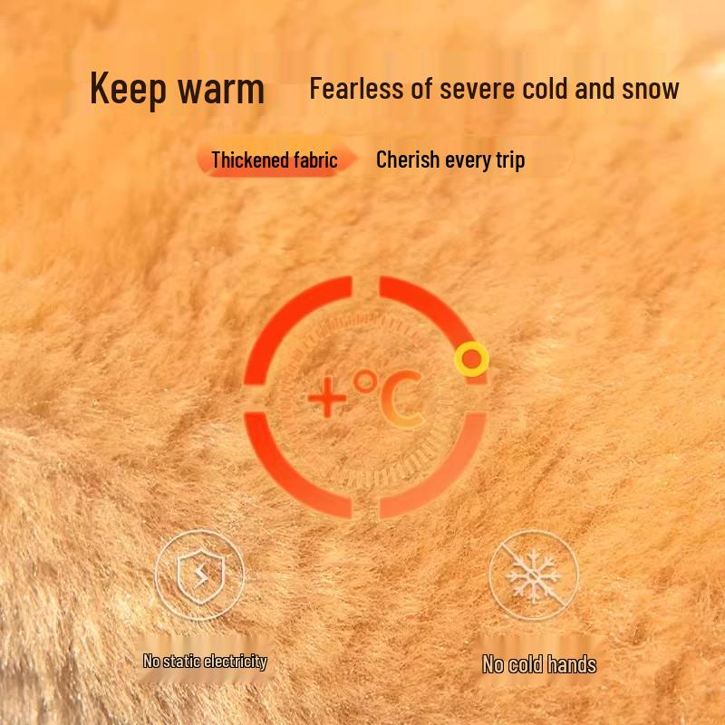 New 2025 Plush Handlebar Covers for Electric Vehicles - Winter-Proof for Bikes & Tricycles