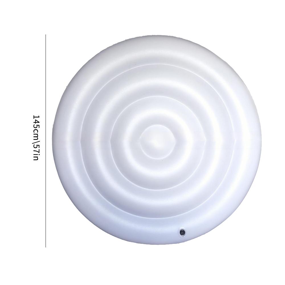 Round Hot Tub Cover, 145CM/57 Inch Inflatable Spa Cover, Foldable Spa Cover for Hot Tub, Energy Saving for Hot Tub Protection