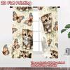 2D flat printing 2pcs Curtain Window Treatment Curtains Kitten and Butterflies Digital Printed Polyester Drapes Festive Curtains