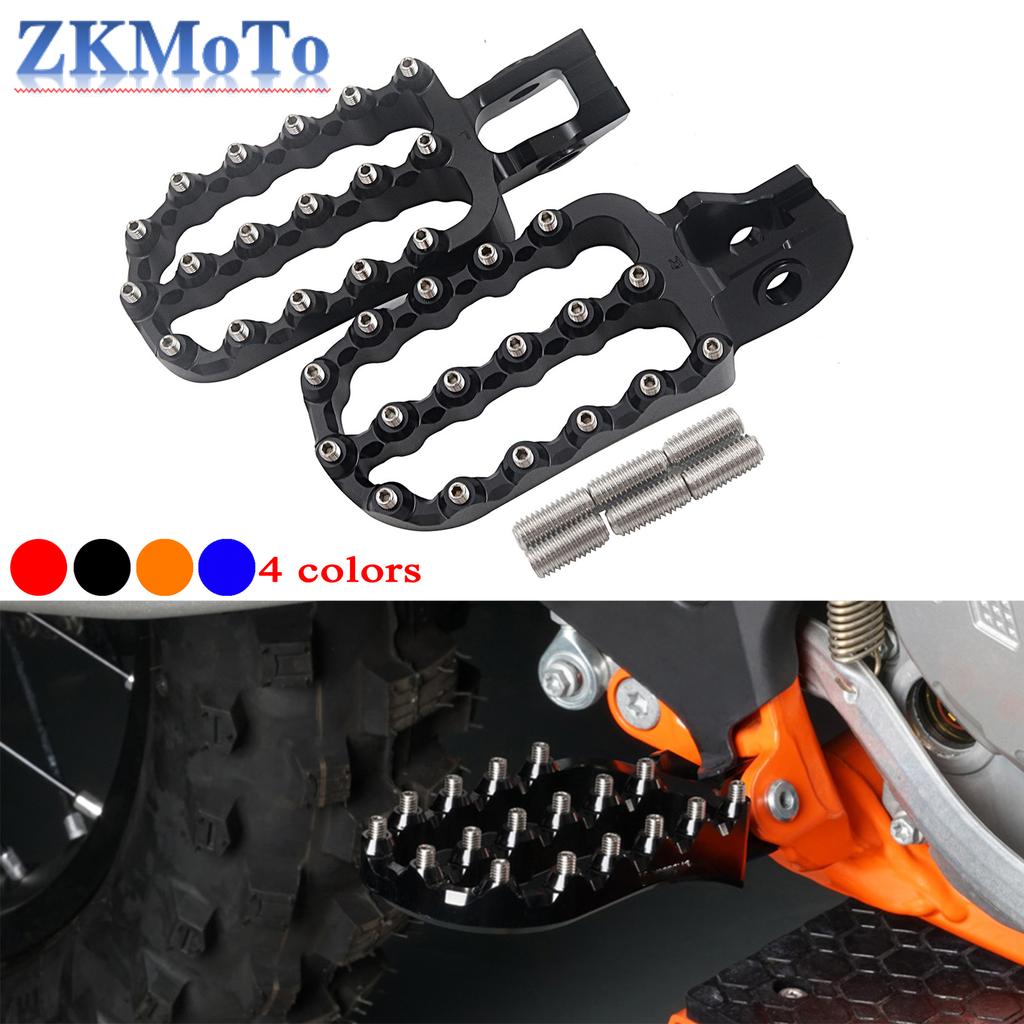 Motorcycle Wide Foot Pegs Footrest Enlarged For KTM EXC300 EXC EXCF XC XCF SX SXF125 200 250 300 350 400 450 500 2017-2022 2023