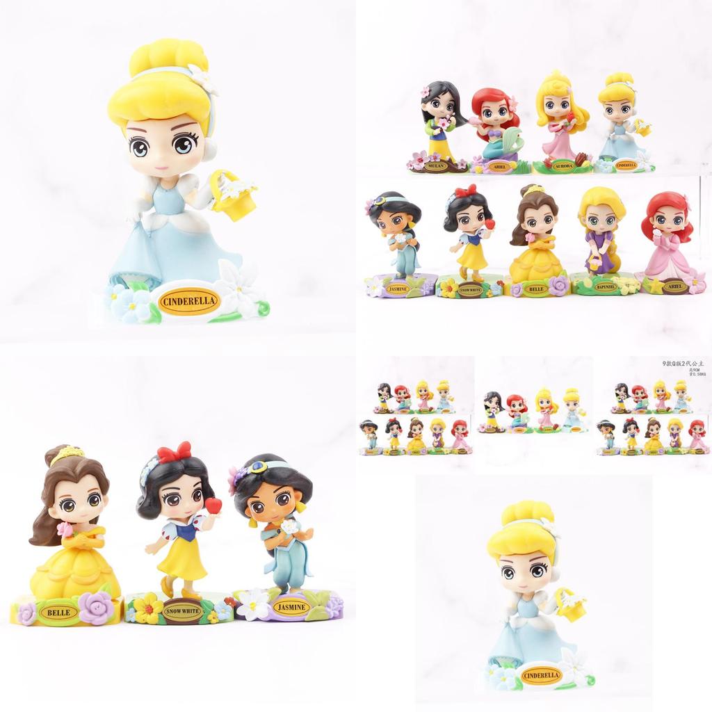 Classic Fairy Tale Princess Figurine Ariel Garden Dream Series Cake Topper Blind Box