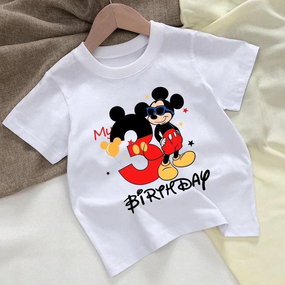 Boy Birthday Clothes Girl Tees Shirt Clothes Anime Kawaii Tops Baby Clothing