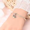 S925 Silver Glow In The Dark Firefly Pendant DIY Craft Jewelry Making Supplies For Bracelet Necklace Beading