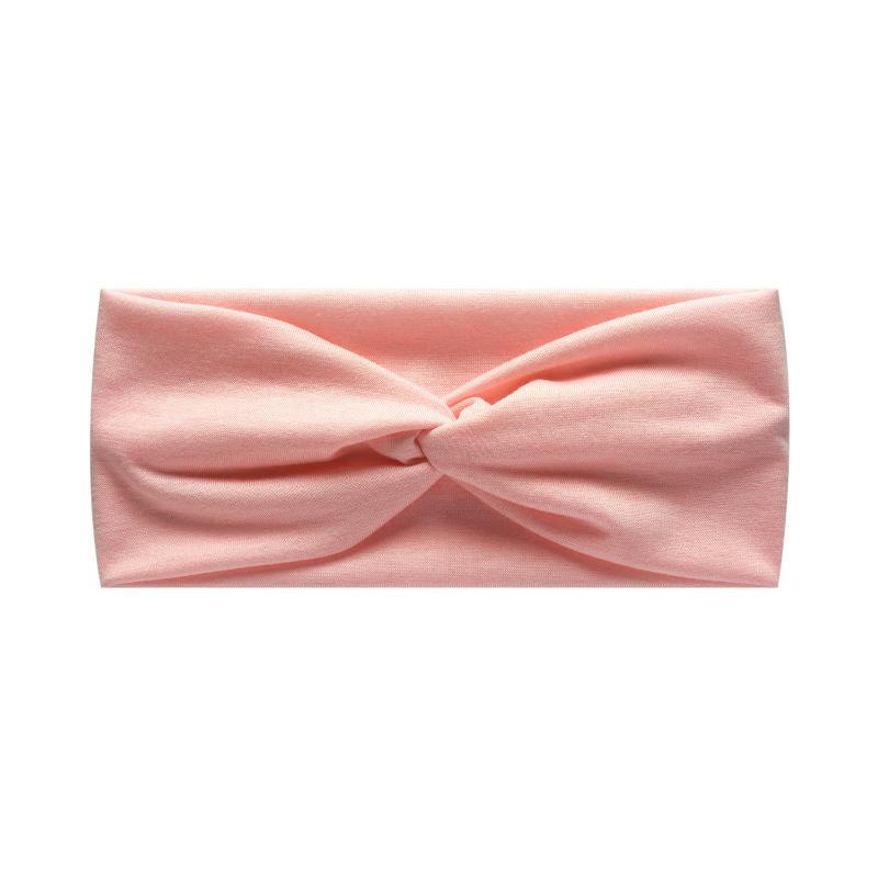Women Knotted Sports Headband Soft Non Slip Elastic Sweatband for Yoga Pilates Running Dance Office Daily Hair Accessories