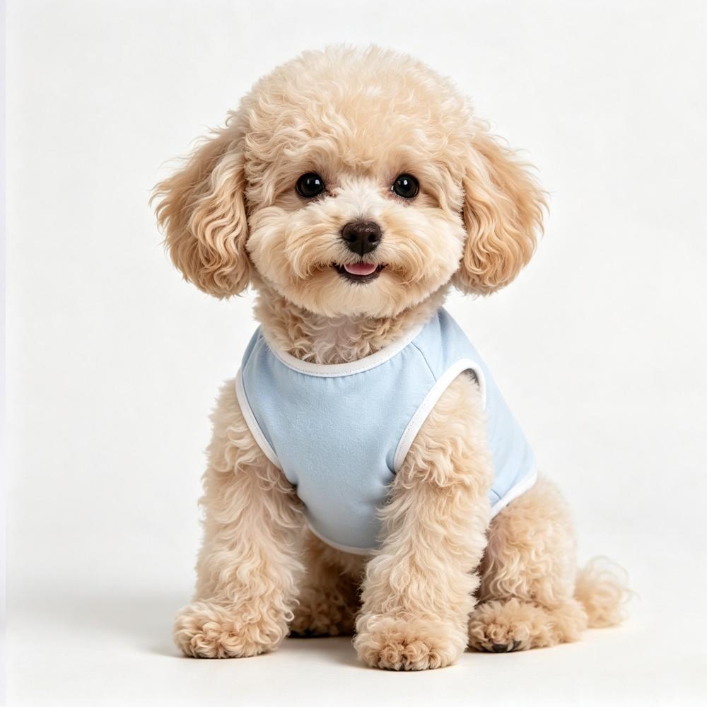 Soft Cotton Pet Sleeveless Vest Solid‑Color Breathable Cat Shirts Comfortable Wear‑Resistant Home Clothes