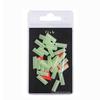 Bimoo 50PCS Pre-Cut Glowing Schrumpfen Rohr für Angeln Rig Unterstützen Jig Haken Schutz Abdeckung Leuchtenden Köder DIY