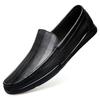 Fashion Soft Sole Male Flats Moccasin Casual Shoes New Men Dress Shoes All-match Loafers Men's Genuine Leather Slip-on Walking Shoes