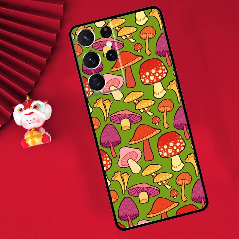 Mushroom Forest Case For Samsung Galaxy S25 S26 Ultra S22 S23 S24 Ultra S20 S21 Plus S10 S25 FE Cover Funda