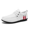 Fashion Men Loafers Comfort Flat Casual Shoes Breathable Slip-On Soft Cow Leather Driving Shoes Moccasins Hombre Shoes White sneaker