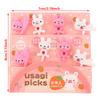8Pcs/Set Mini Kids Animal Fruit Fork Cartoon Snack Cake Dessert Food Fruit Toothpick Lunch Party Decoration Bento Box Accessories Animal Fruit Picks