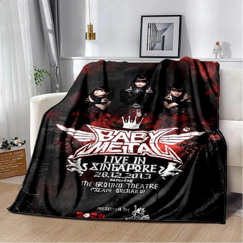 Babymetal combination warm printed blanket, office lounge sofa blanket, flannel household blanket multifunctional blanket