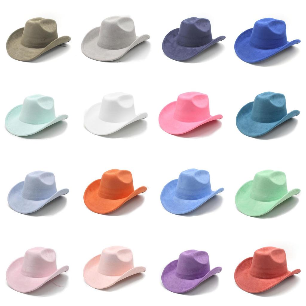 Traditional Style Wool Felt Cowboy Hat With Wide Brim For Men And Women