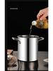 Mini Multifunctional 304 Stainless Steel Frying Pan with Filter for Induction Cookers
