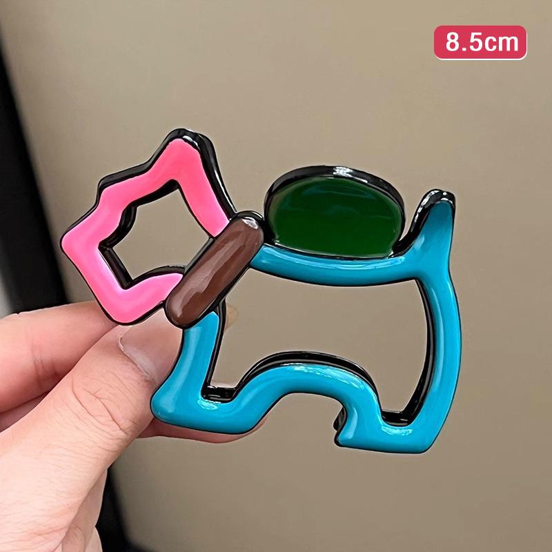Cartoon Puppy Hair Clip Oil Painting Color Hair Gripper Creativity Hairpins Hair Accessories