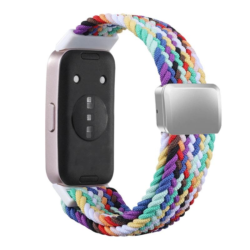 Magnetic Nylon Band For Huawei Watch 10/9/8 Colorful Braided Sport Strap For Huawei Band 10/9/8 Smartwatch Elastic Bracelet