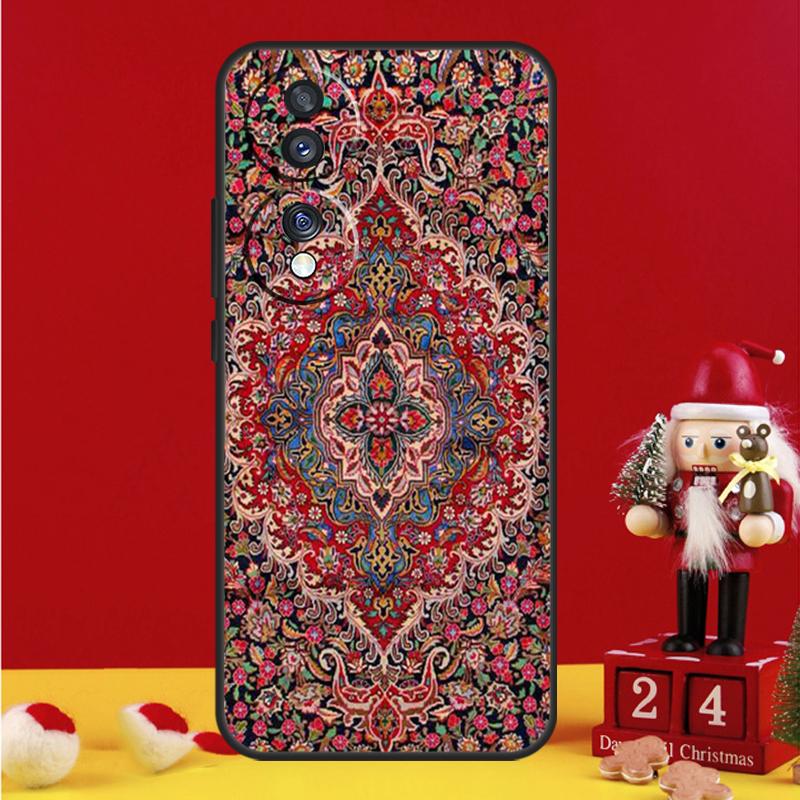 Persian Carpet Floral Pattern Case For Honor Magic V5 5 6 7 Pro Honor 200 400 Lite 50 70 90 X7a X8a X8b X9a X9c X9b Cover