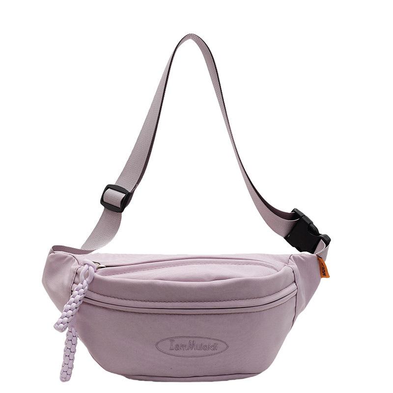 Trend Hot Sale Japanese Korean Simple Sports Trend Leisure Fanny Pack Niche Personality Commuter Travel Crossbody Breast Bag Women
